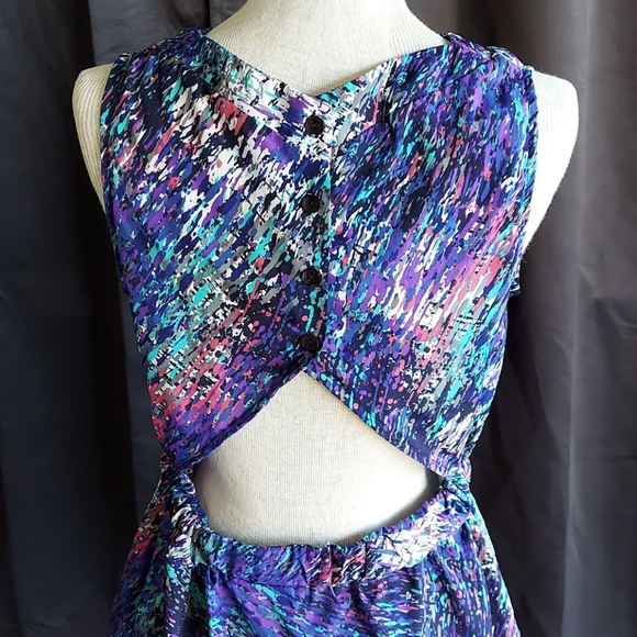 Abstract Sun Dress Open Back [street fifteen] M - Picture 5 of 7